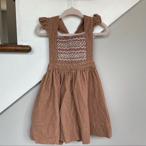 Girls Smocked Jumper Dress